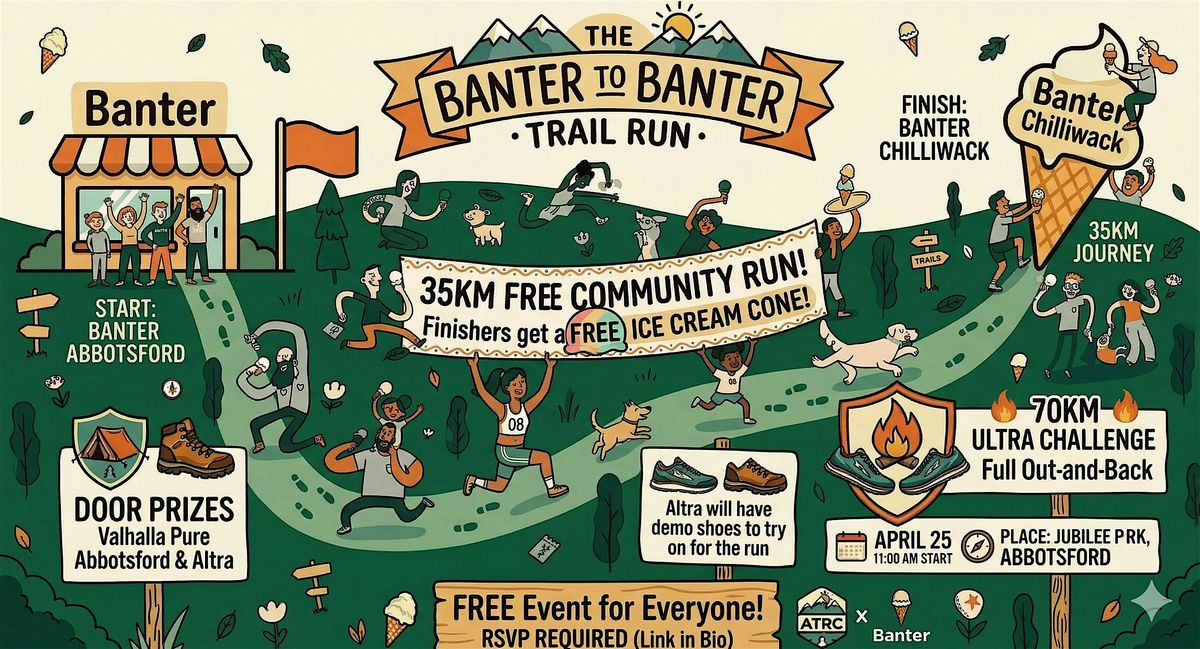 Banter to Banter Community Run at Banter Ice Cream, Abbotsford on 25th ...