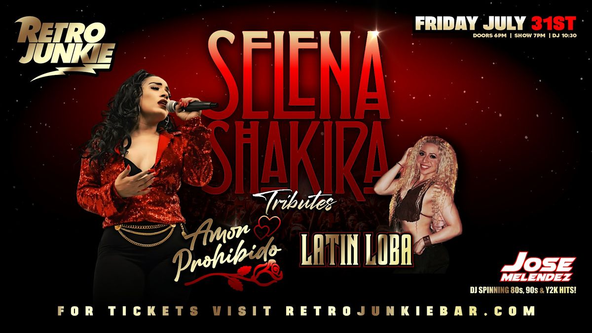 AMOR PROHIBIDO: Selena Tribute  + LATIN LOBA (Shakira Tribute)... LIVE!