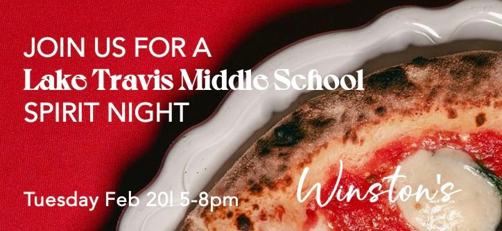 Lake Travis Middle School Spirit Night @ Winston's
