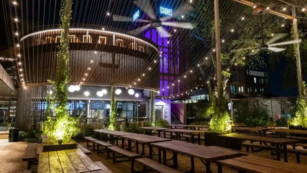 Drinks and mingling at Cosmic Saltillo