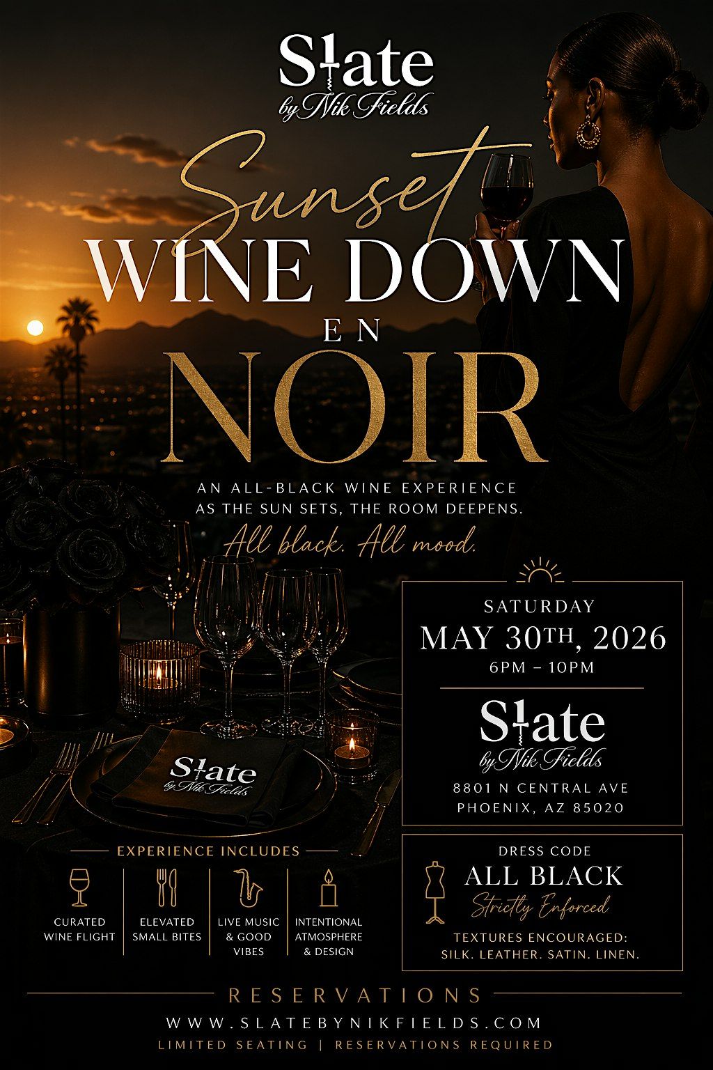 All Black Affair - Sunset Wine Down
