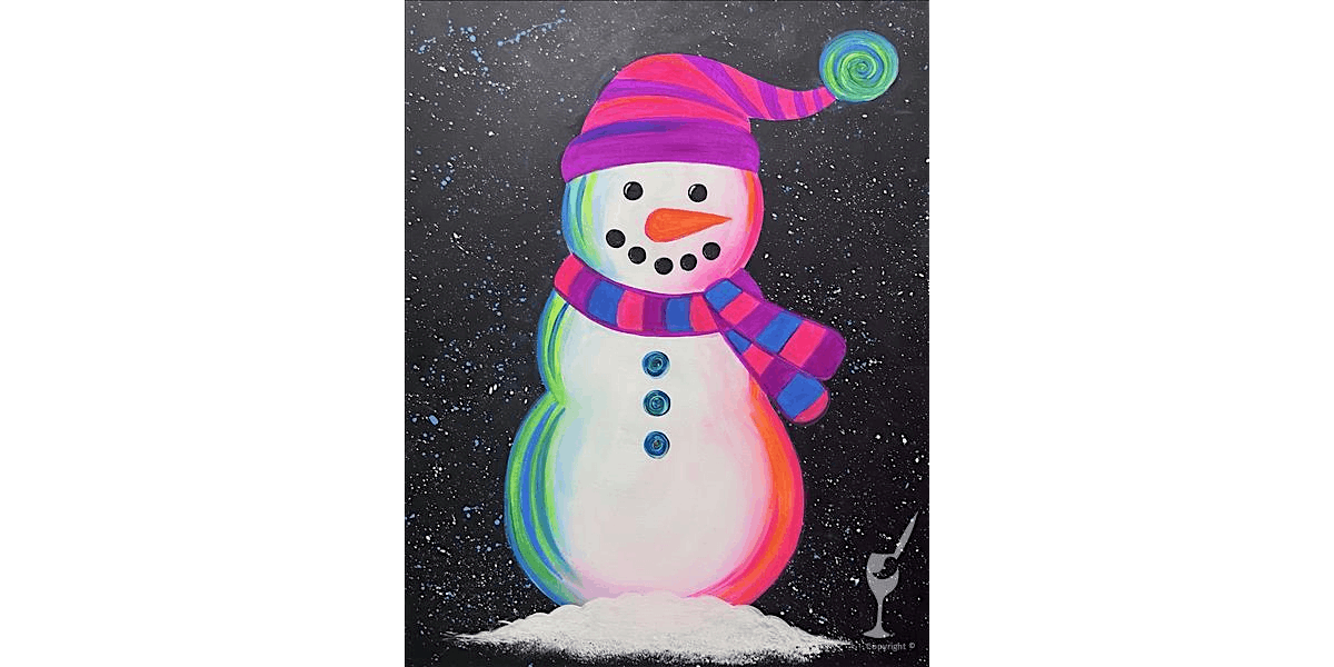 Glowing Snowman - Paint and Sip in New Braunfels | Classpop!\u2122