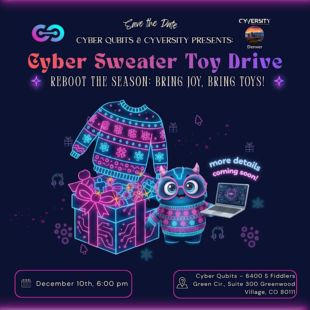 Cyber Sweater Toy Drive - Venture X Greenwood Village