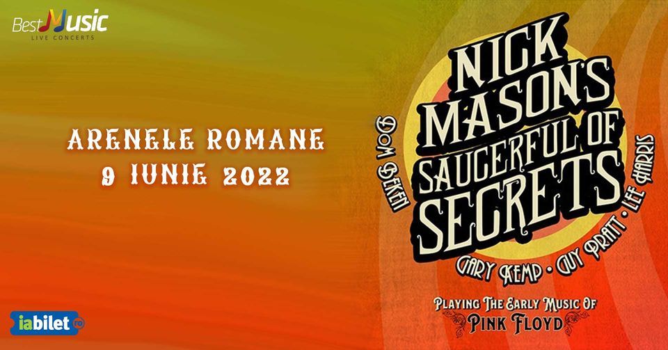 Concert Nick Mason's (Pink Floyd) Saucerful Of Secrets la Arenele Romane - 9 iunie 2022