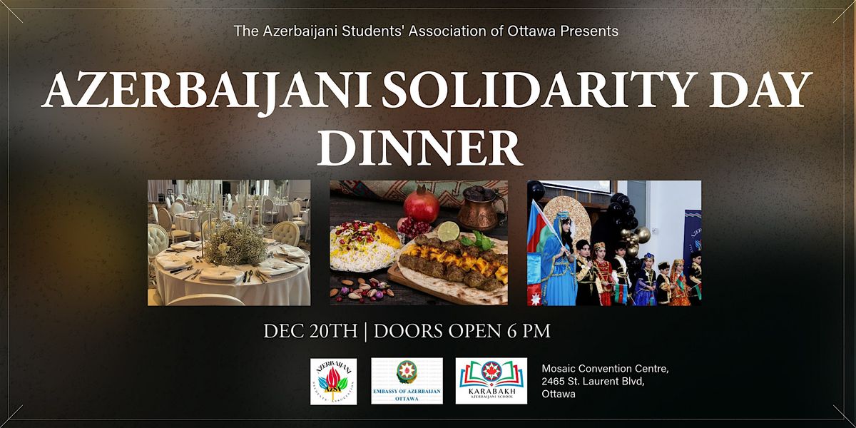 Ottawa - Azerbaijani Solidarity Day Dinner