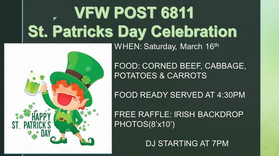 VFW POST 6811 ST PATTYS DAY CELEBRATION 4928 Spring Rd, Verona, NY