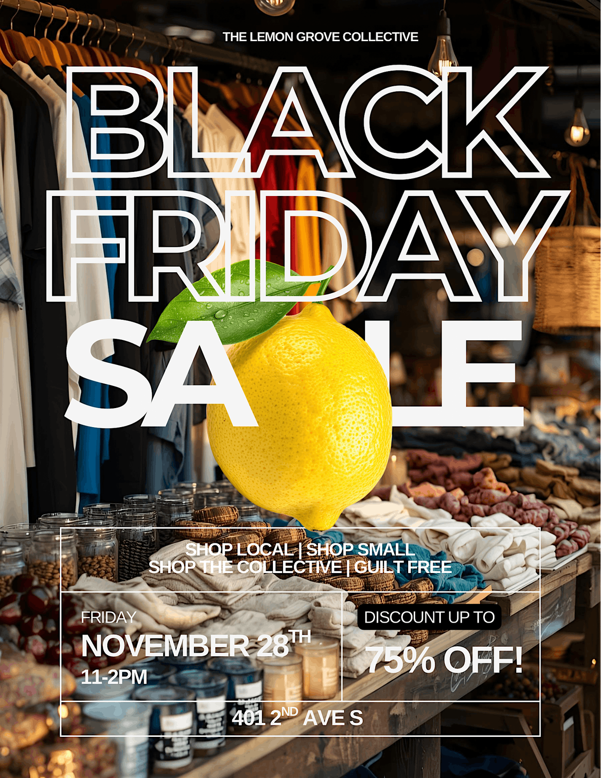 Black Friday Sale at The Lemon Grove Collective