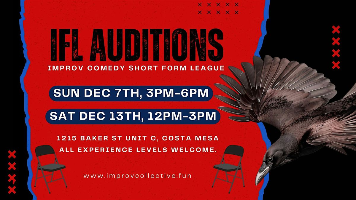 IFL Improv Team Auditions - Short Form Comedy League  
