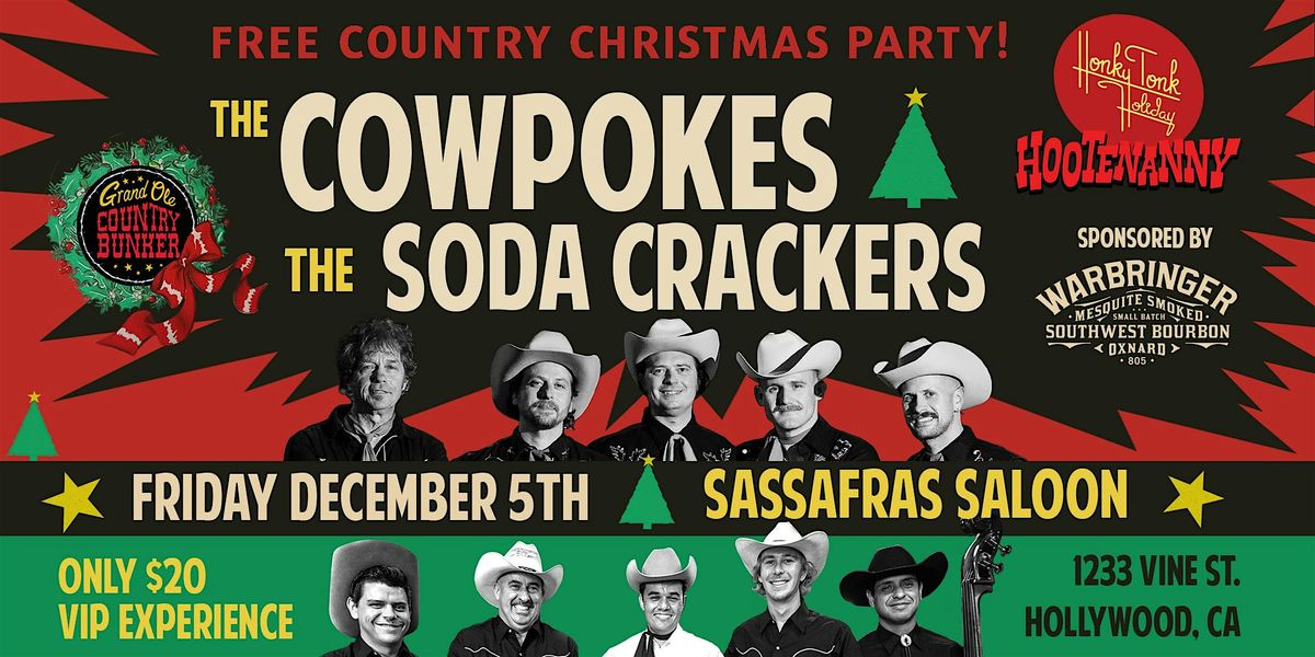 4th Annual HonkyTonk Holiday Hootenanny at Sassafras Saloon!