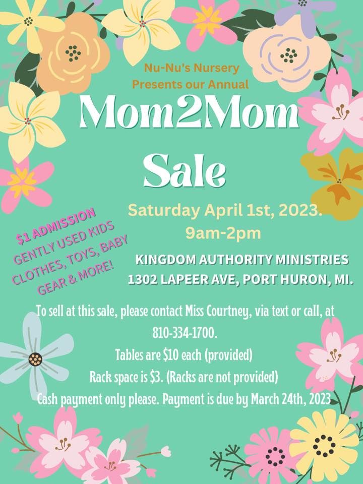 Mom2Mom Sale! | 1302 Lapeer Ave, Port Huron, MI 48060-4354, United ...