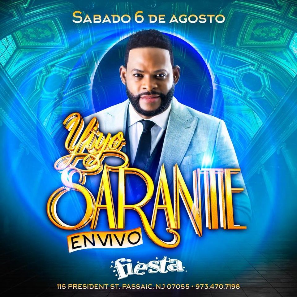 YIYO SARANTE EN VIVO Fiesta Night Club, Passaic, NJ August 6, 2025
