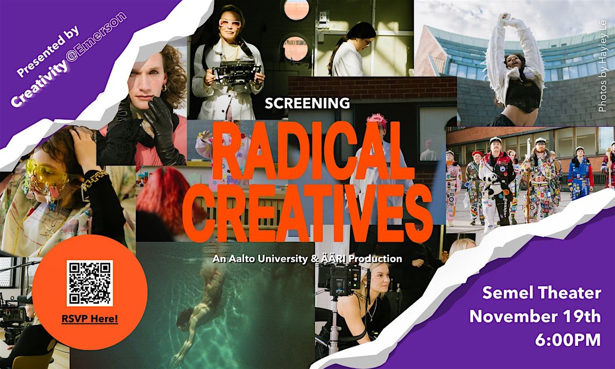 Radical Creatives: Film screening for the Emerson & Boston communities!