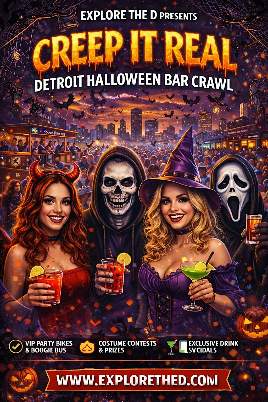 Creep It Real: Detroit Halloween Bar Crawl