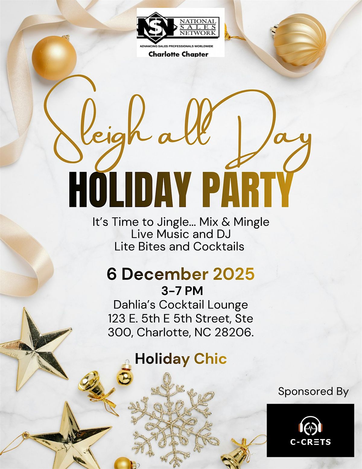 NSN Charlotte Presents...Sleigh All Day Holiday Party