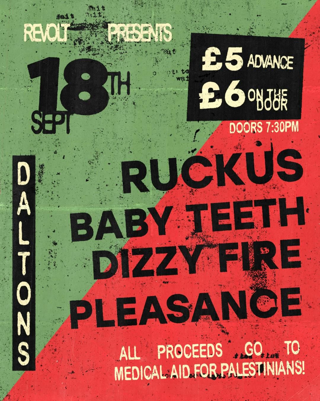 REVOLT Presents: Ruckus + BABYTEETH + Dizzy Fire + Pleasance