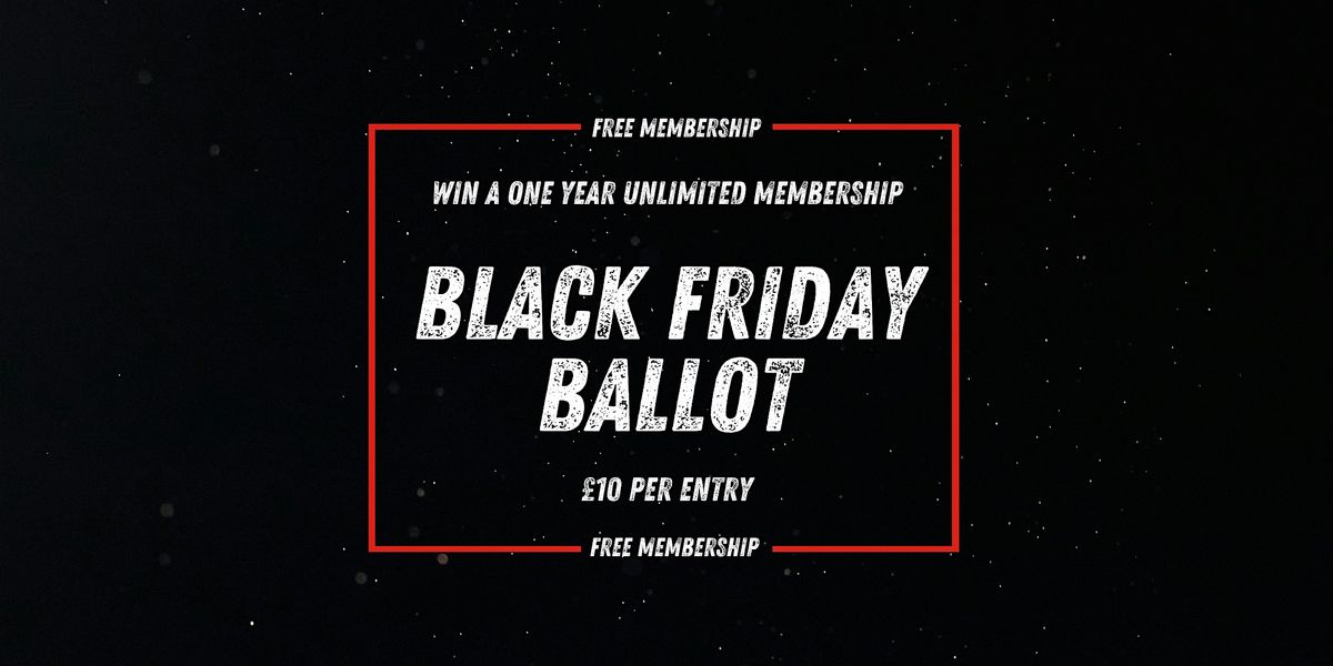 Black Friday Ballot - Win a year's unlimited membership at Gain Fitness