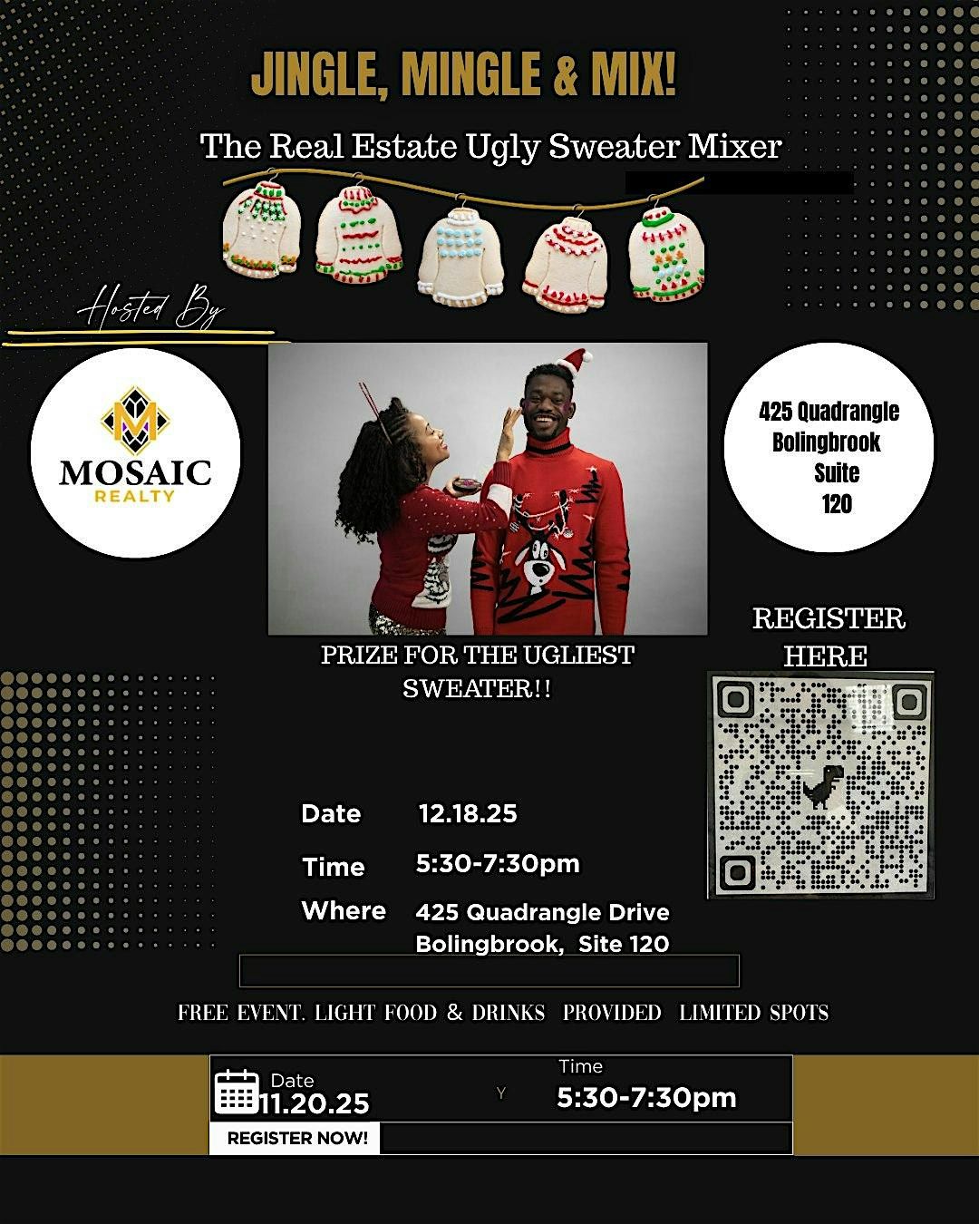 Jingle, Mingle, and Mix: The Real Estate Ugly Sweater Social!