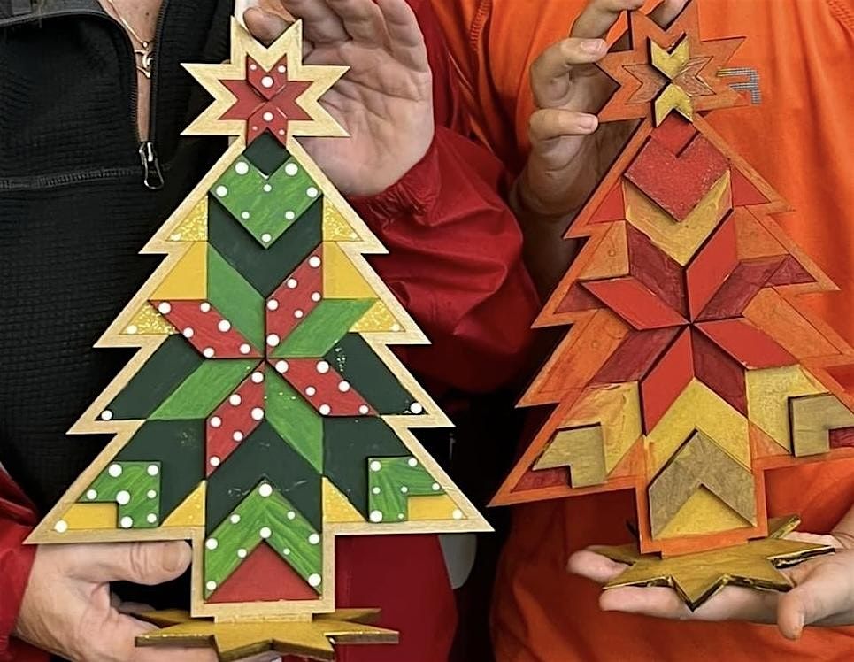 Holiday wood painting craft