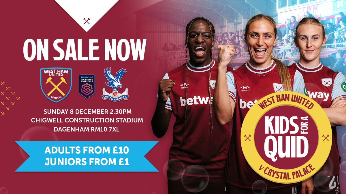 Crystal Palace FC vs West Ham United FC Tickets