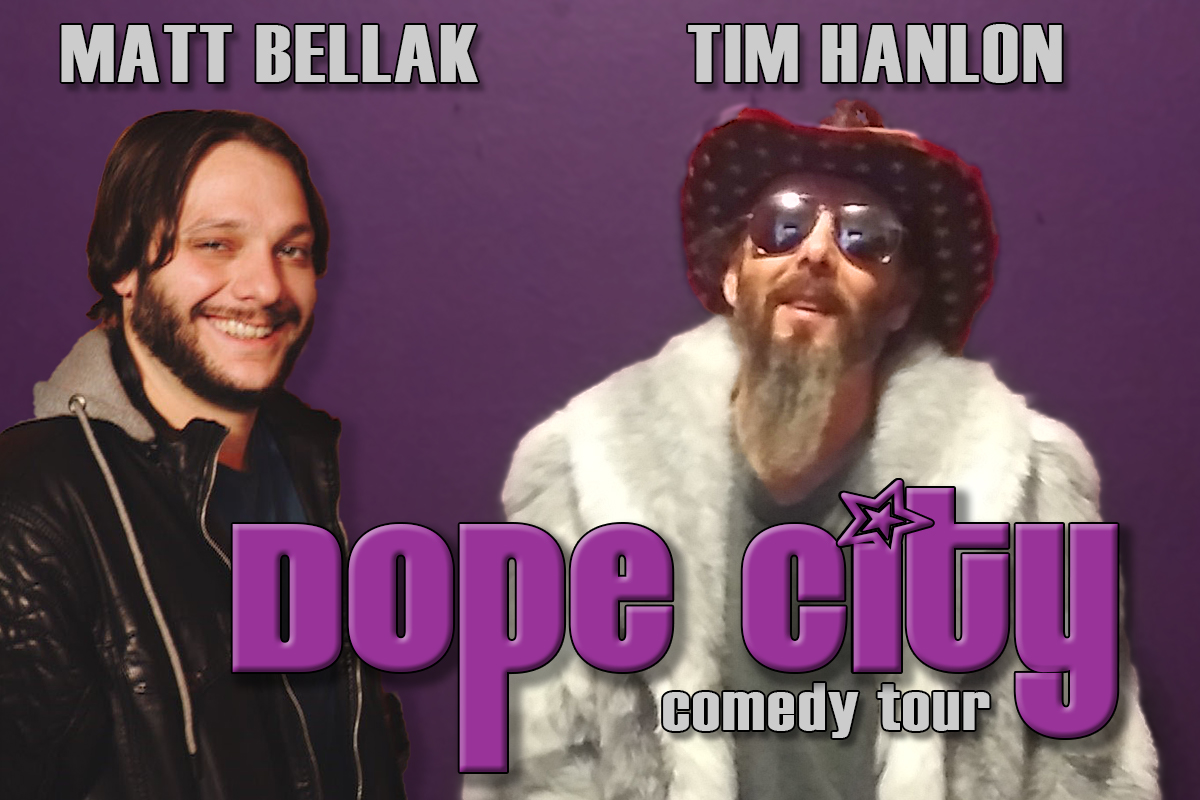 Matt Bellak and Tim Hanlon at Mic Drop Comedy Plano