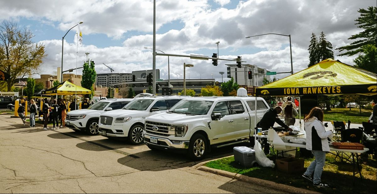 Parking Iowa Hawkeyes at USC Trojans Football