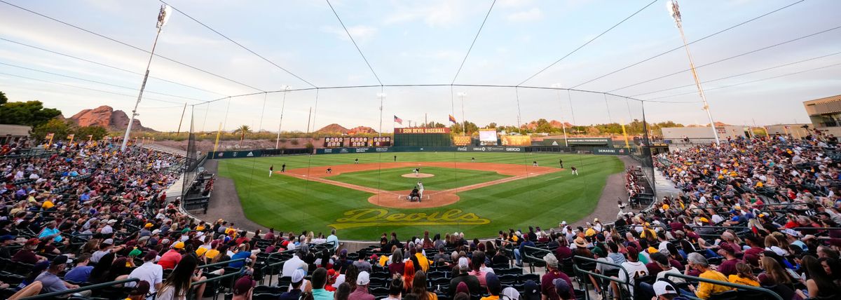 Nebraska Omaha Mavericks at Arizona State Sun Devils Baseball at Phoenix Municipal Stadium