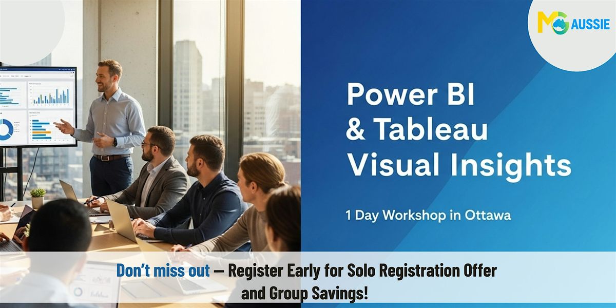 Power BI & Tableau Visual Insights: 1 Day Workshop in Ottawa