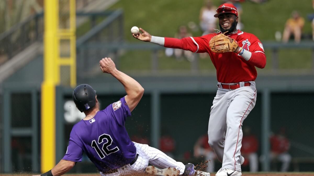 Parking Spring Training: (Split Squad) Los Angeles Angels at Colorado Rockies