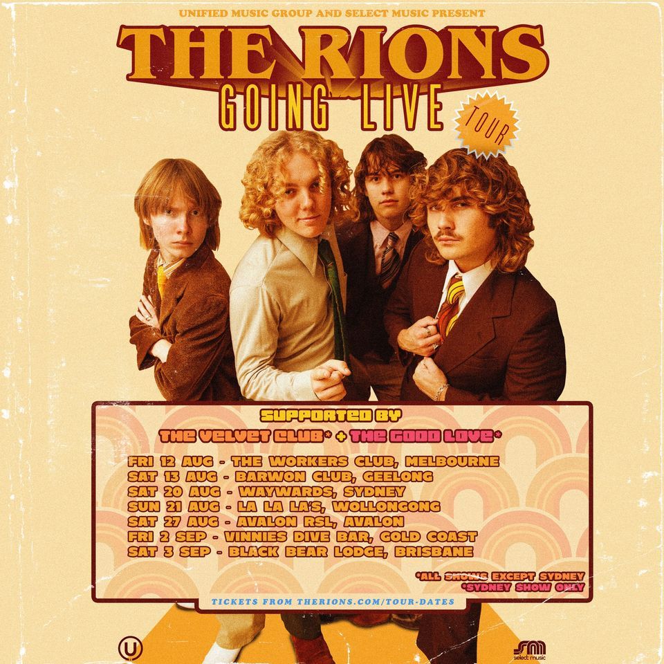 *Sold Out* The Rions Going Live Tour (Wollongong) La La La's