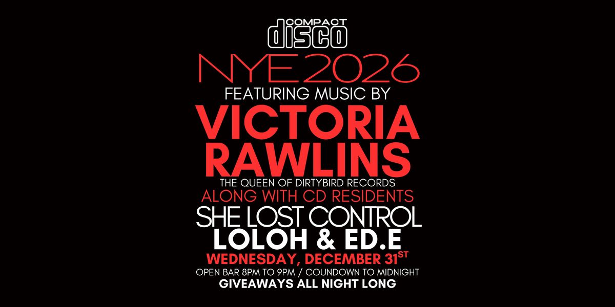NYE 2026 At The Disco With Victoria Rawlins (DirtyBird)