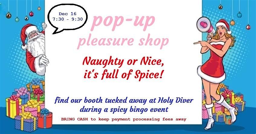 pop-up Xmas shop 18+