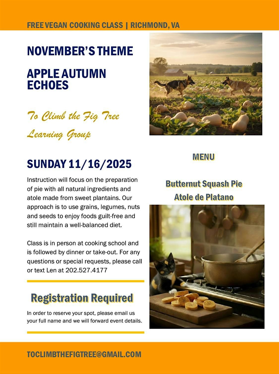 Free Vegan Cooking Class