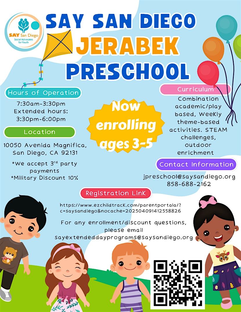 SAY Jerabek Preschool Open House
