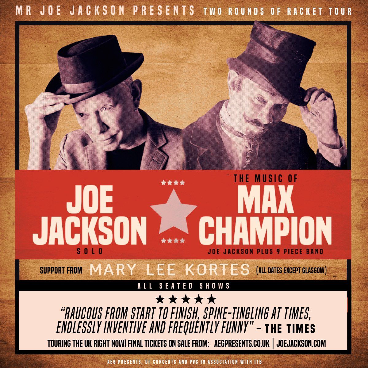 Joe Jackson Glasgow Tickets