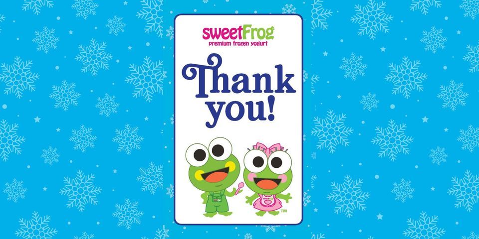 Free Thank You Card Craft at sweetFrog Salisbury