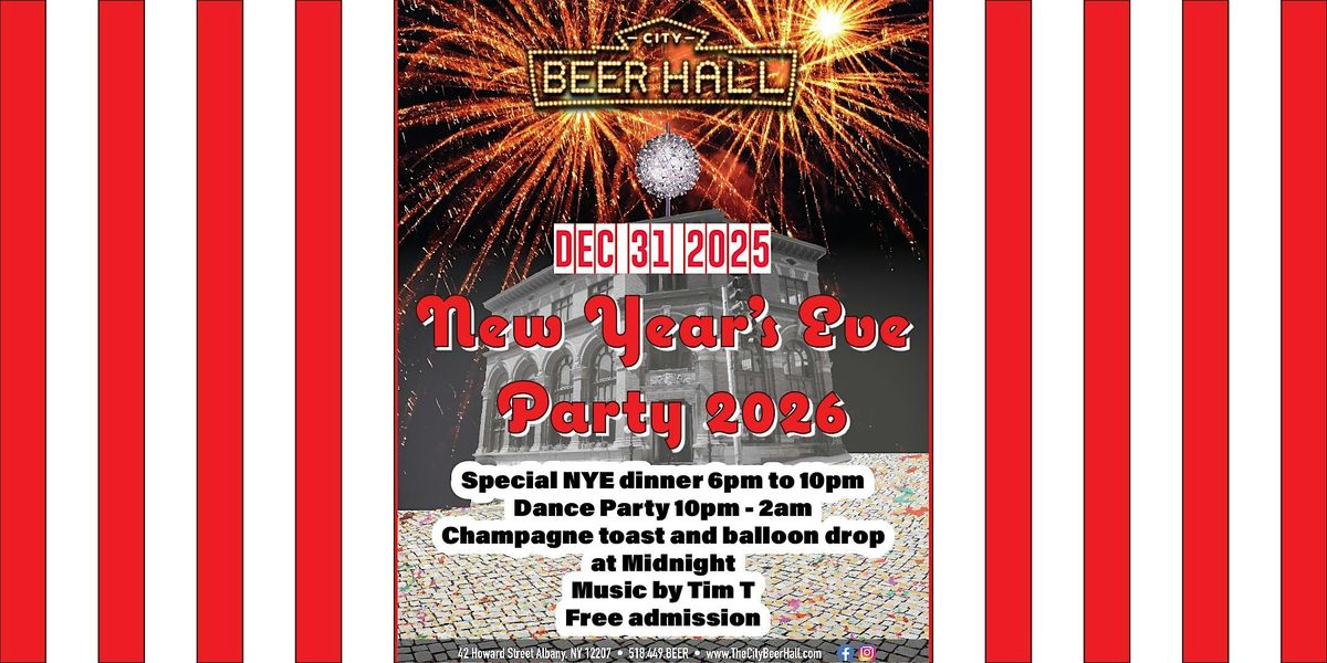 Celebrate New Year's Eve 2026 | Dance Party, Dinner, Champagne Toast