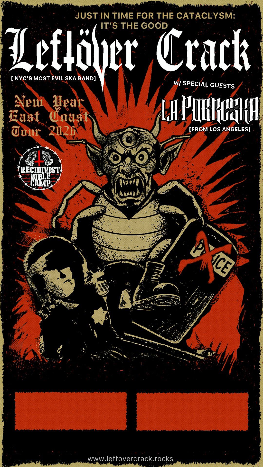 Leftover Crack + La Pobreska at The Bunker Virginia Beach