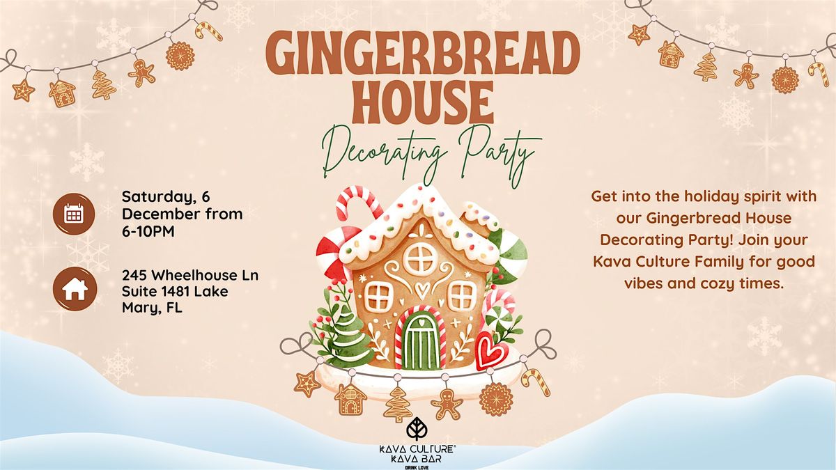 Gingerbread House Decorating Party