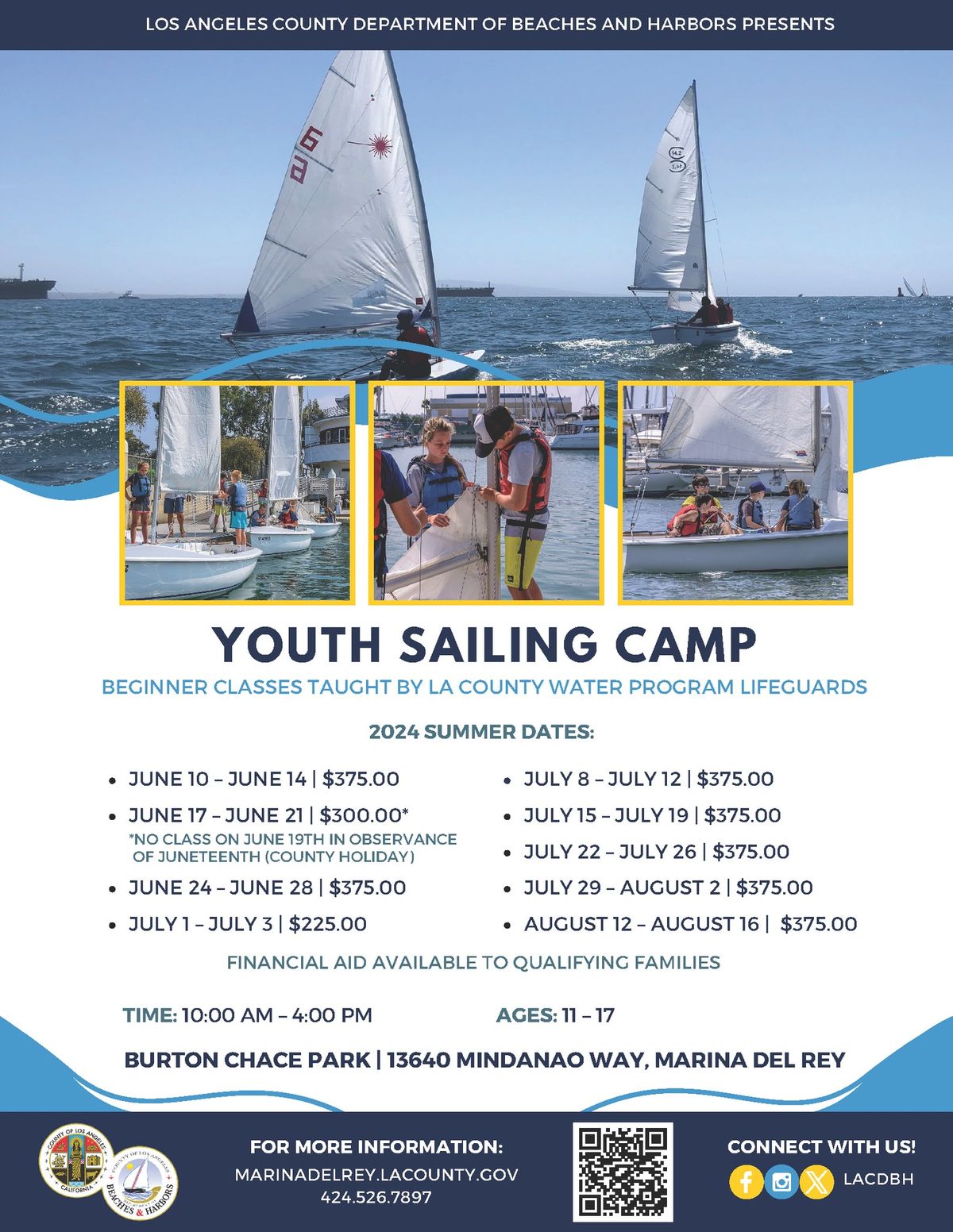 W.A.T.E.R. Youth Sailing Camp | Summer 2024 | Session 2 (June 17 – June ...