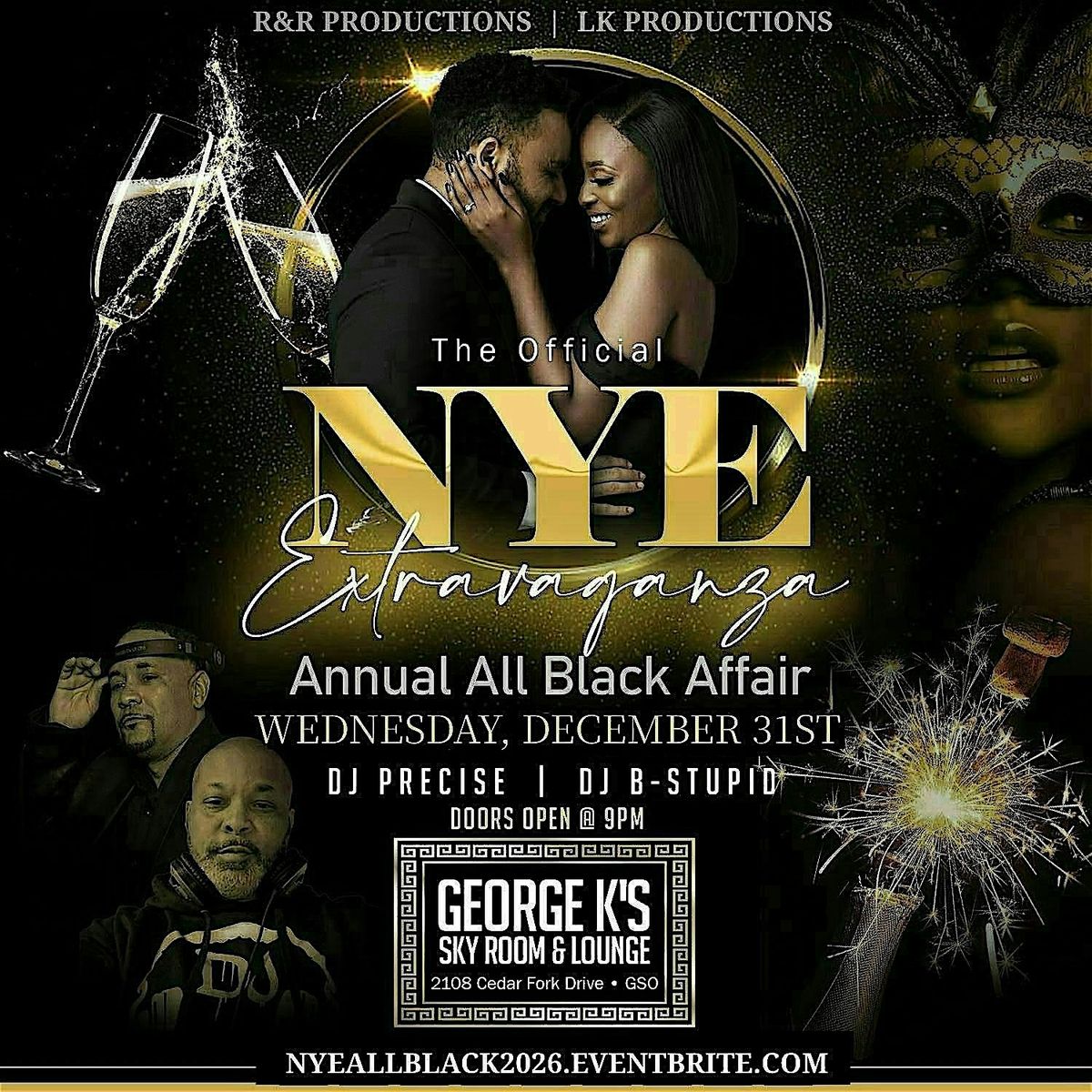 The Official NYE Extravaganza & Annual All Black Affair