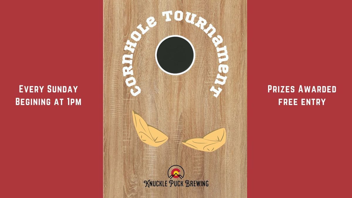 Cornhole at The Puck Knuckle Puck Brewing, Longmont, CO July 7, 2024