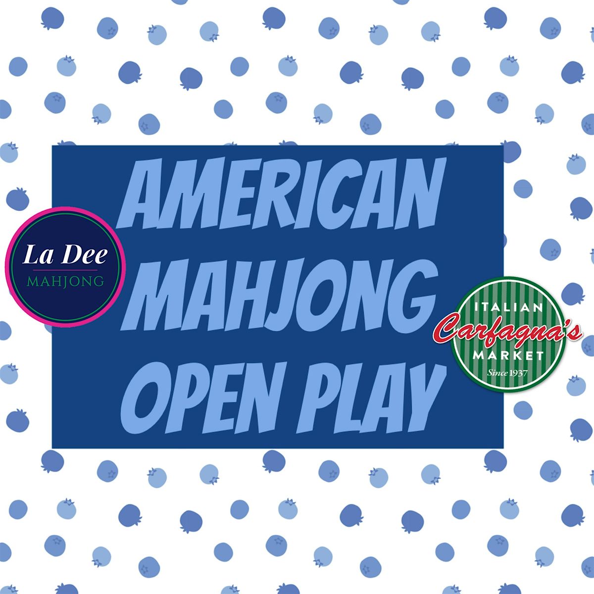 La Dee Mahjong: Open Play at Carfagna's