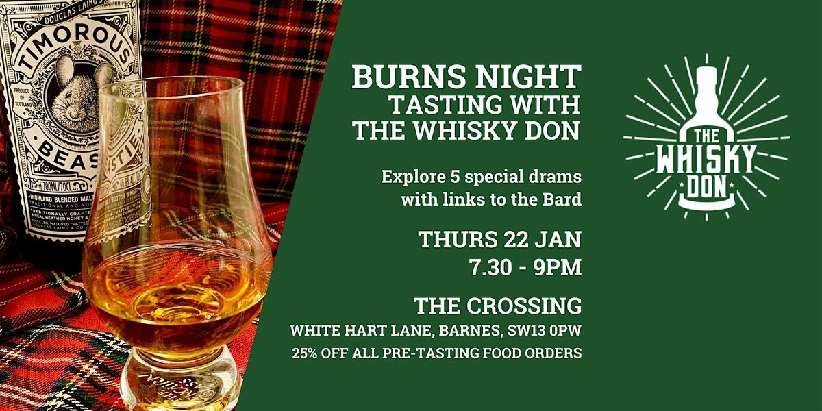 Burns Night Whisky Tasting with The Whisky Don