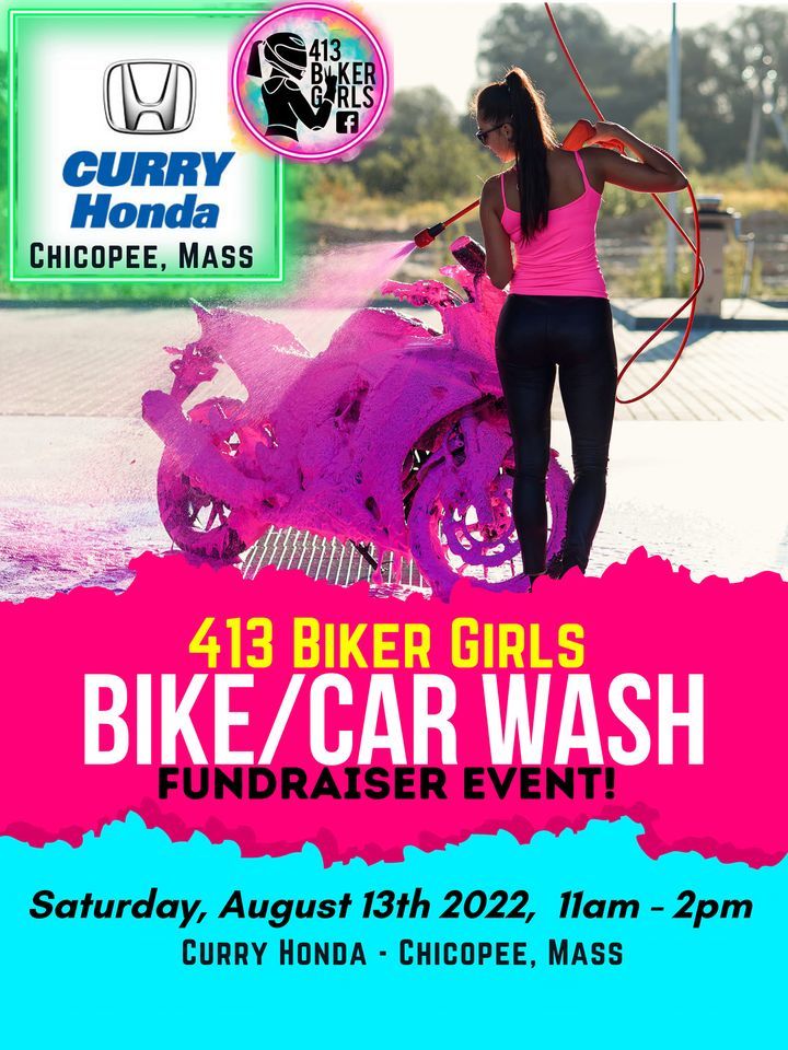 413 Biker Girls Bike & Car Wash Curry Honda Chicopee August 13, 2022