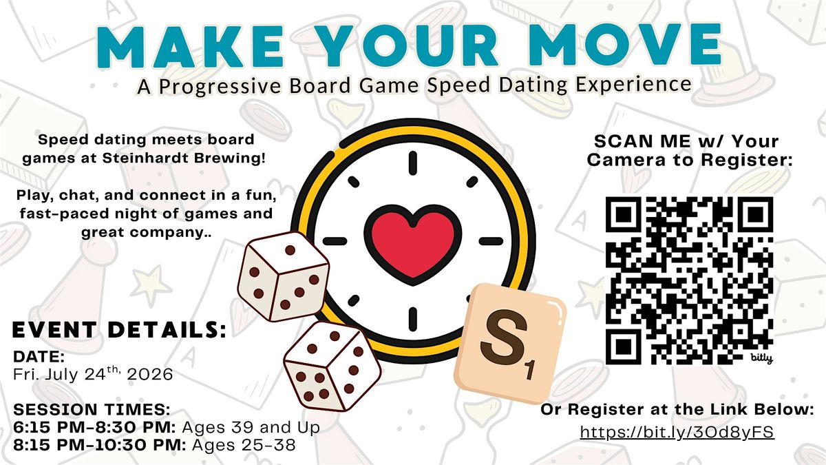 Homemade Progressive Game MAKE YOUR MOVE: A Progressive Board Game Speed Dating Experience at ...