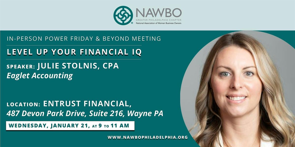 NAWBO Power Friday & Beyond Presents "Level Up Your Financial IQ"
