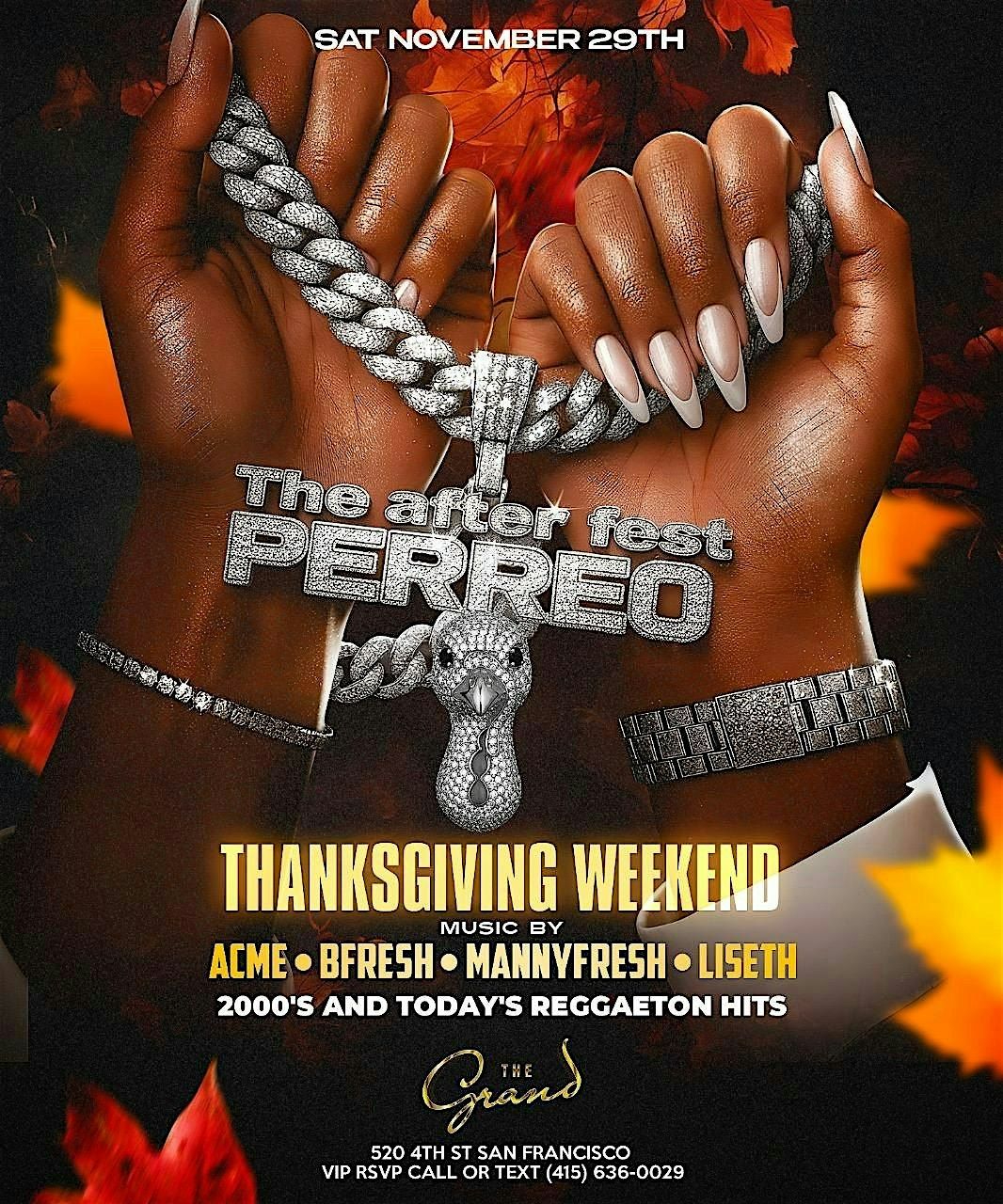 The After Fest at The Grand Nightclub Saturday 11.29.25