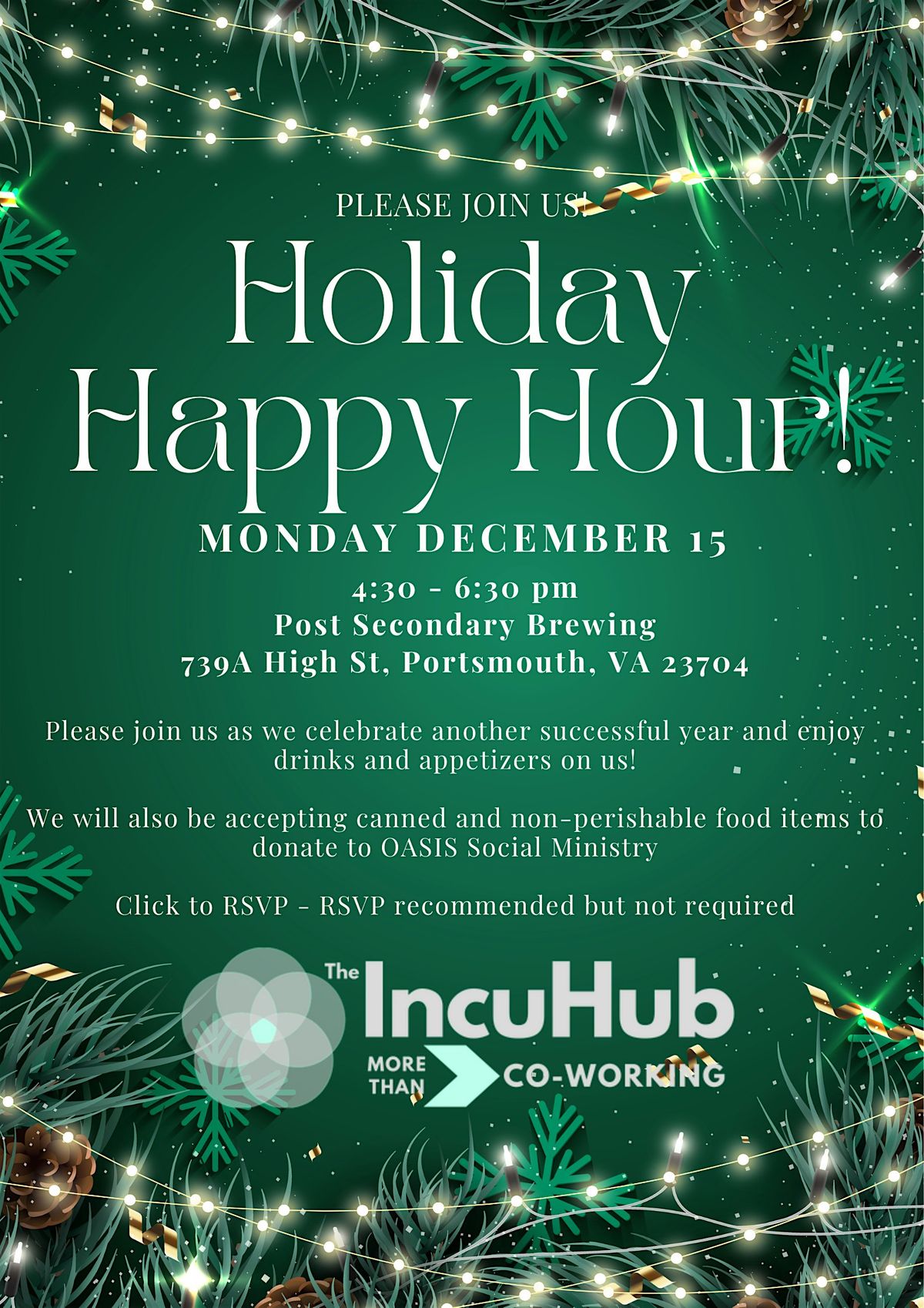 Holiday Happy Hour in Portsmouth