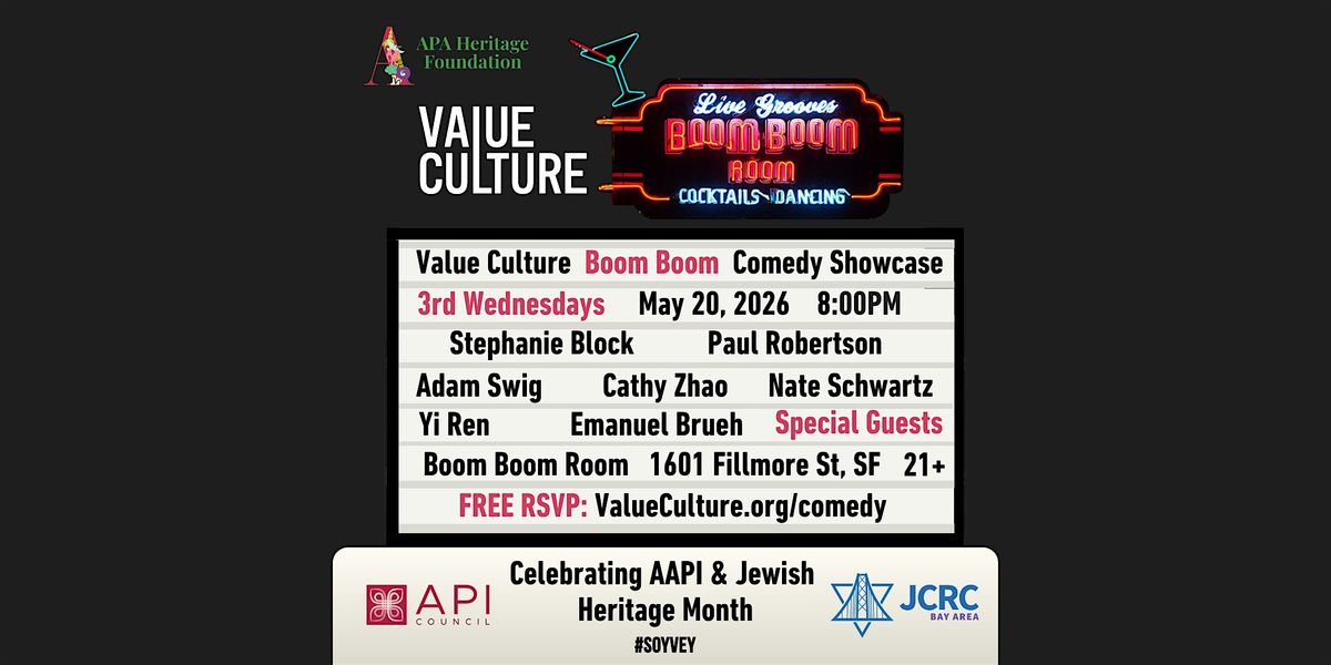 Official AAPI & Jewish Heritage Month Comedy Showcase