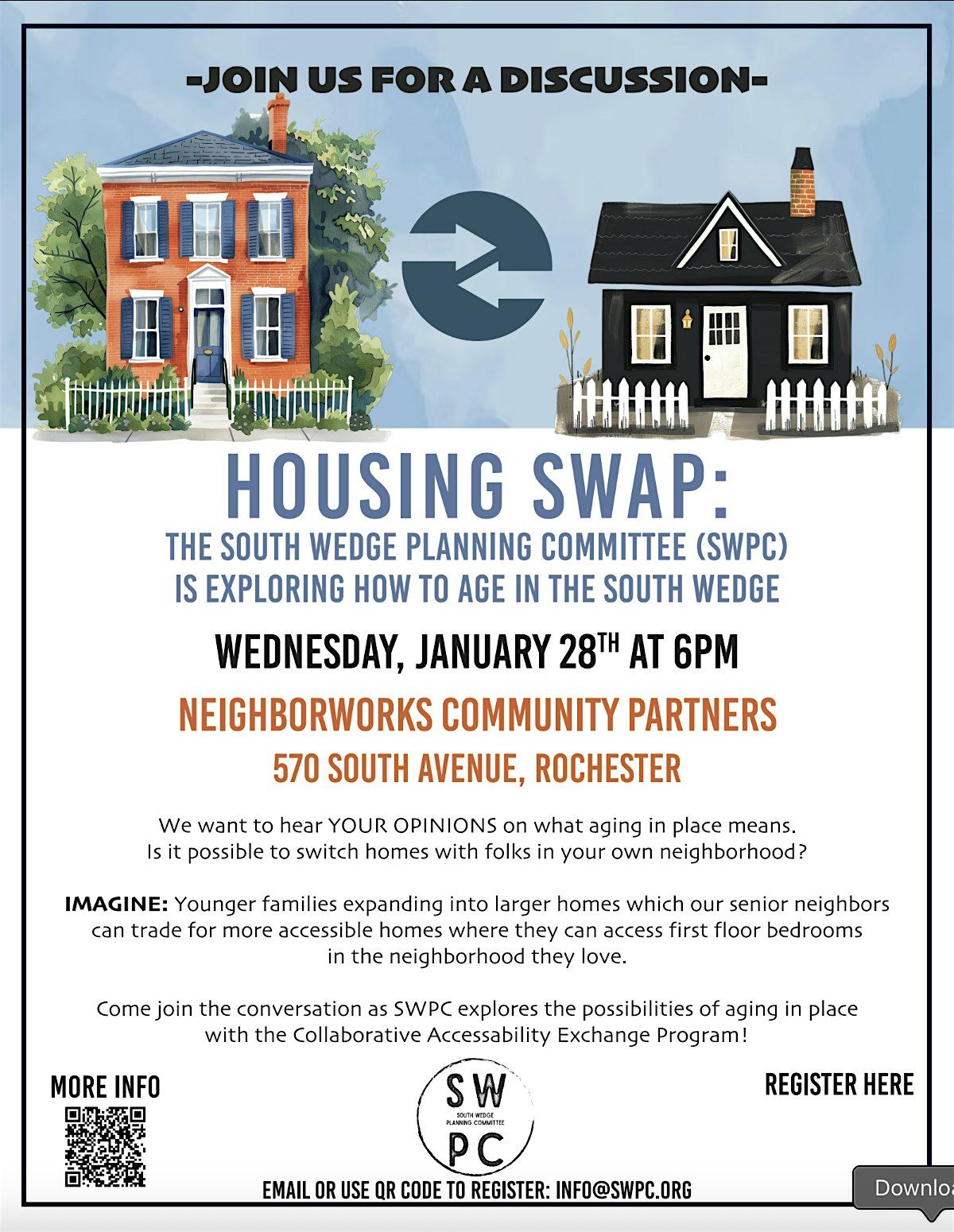 Community Partners Rochester Housing Swap: SWPC Is Exploring How to Age in the South Wedge at ...